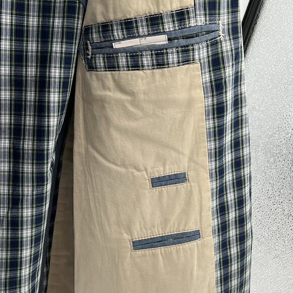 J. Crew Men's Two Button Plaid Blazer - Blue/Green/White - Medium - Picture 5 of 10